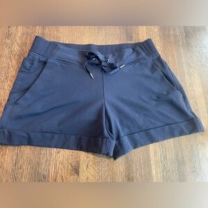 Athleta Navy Shorts Active Sporty Drawstring Pockets - Size 4
